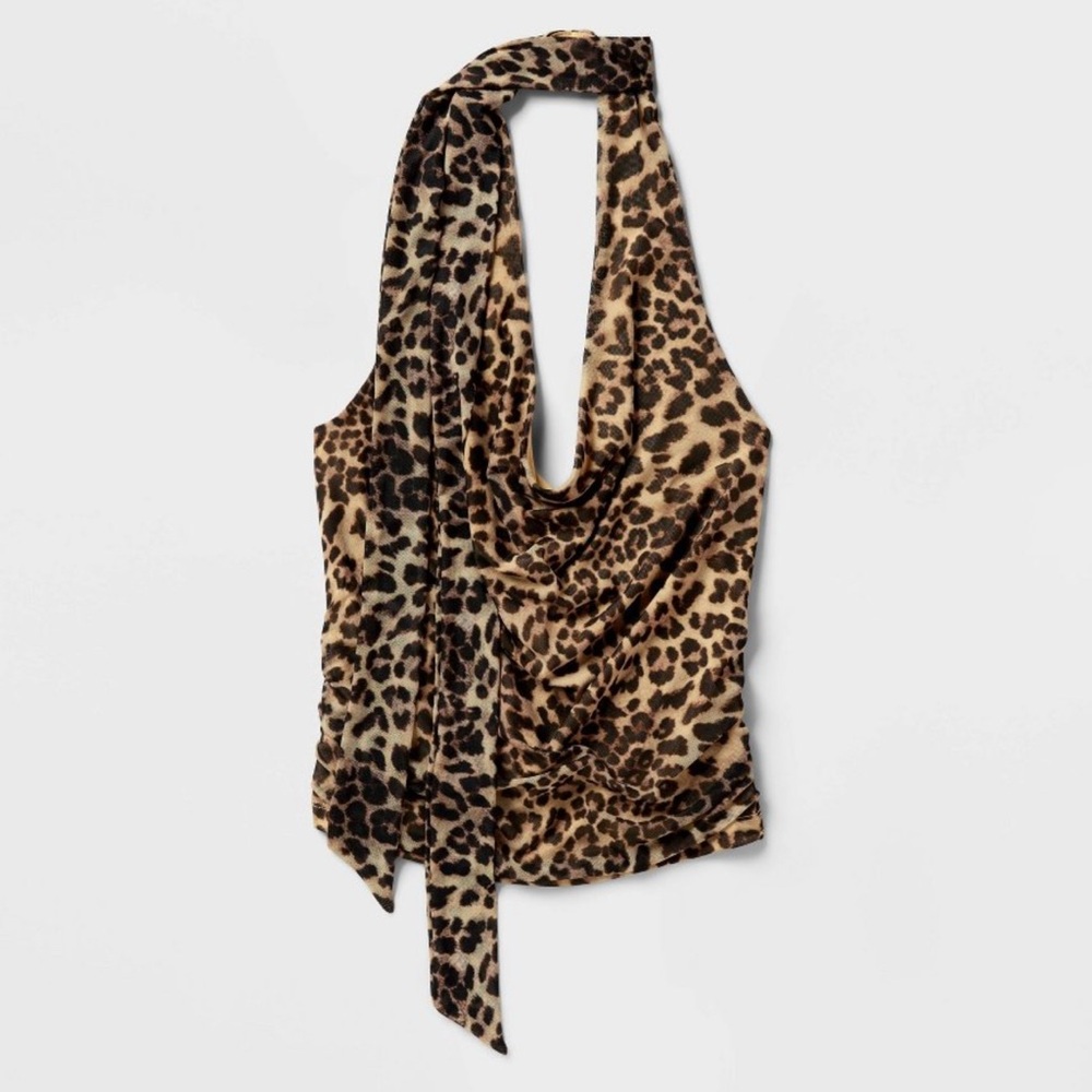 Wild Fable Leopard Print Halter Top